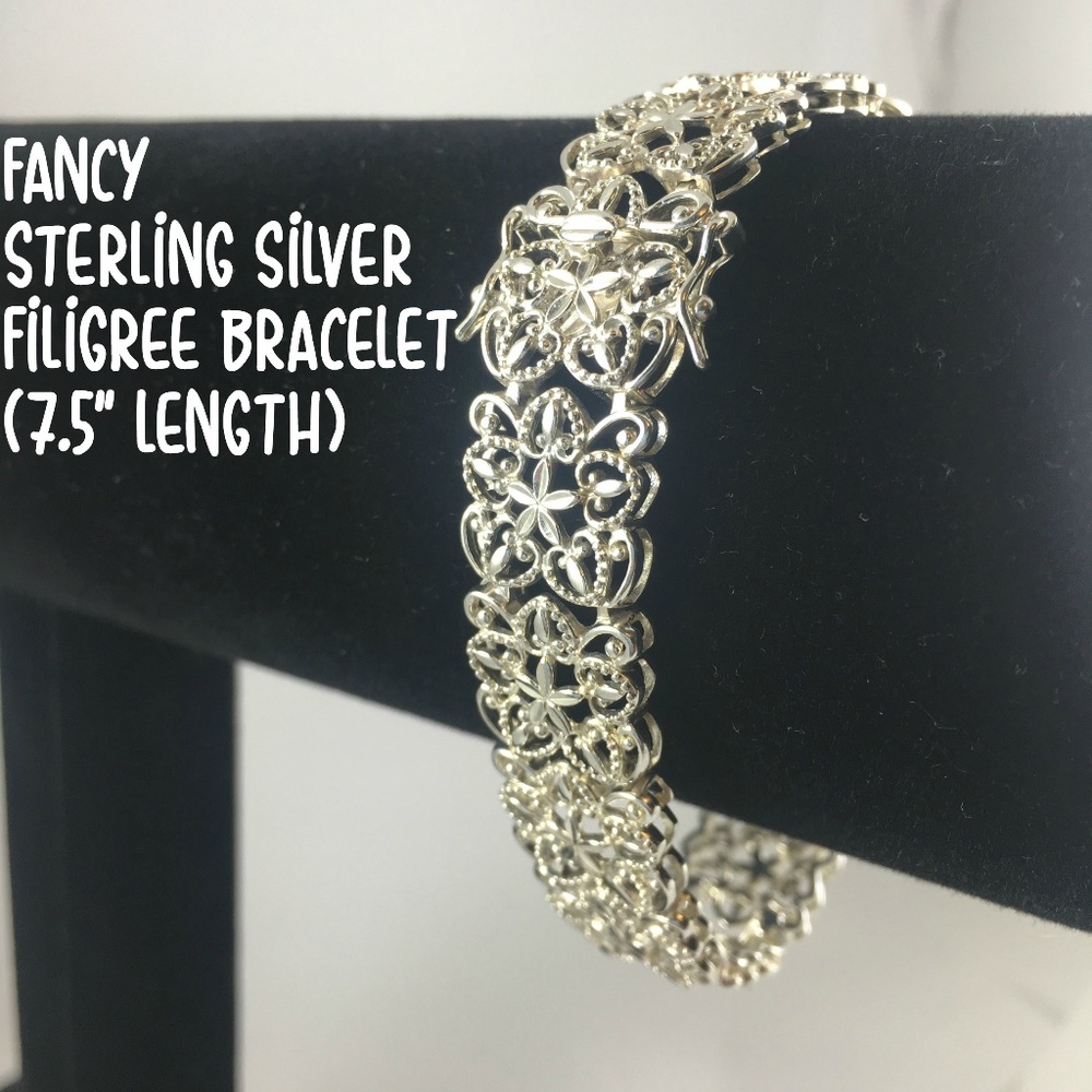 Sterling Silver Filigree Bracelet